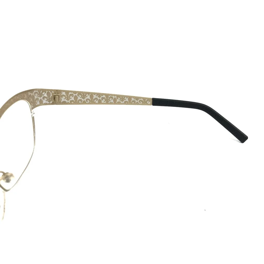 J.F. Rey Eyeglasses Frames JF2559 3030 Red Gold Cat Eye Fleur De Lis 53-16-132